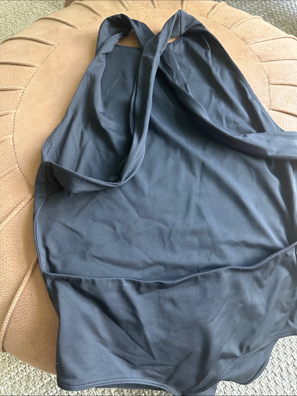 Black Racerback Bodysuit